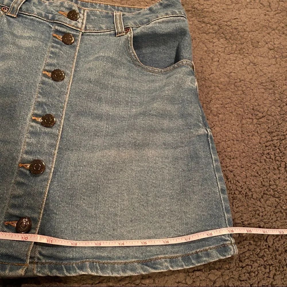 Harper Blue Jean Mini Skirt - Picture 7 of 10